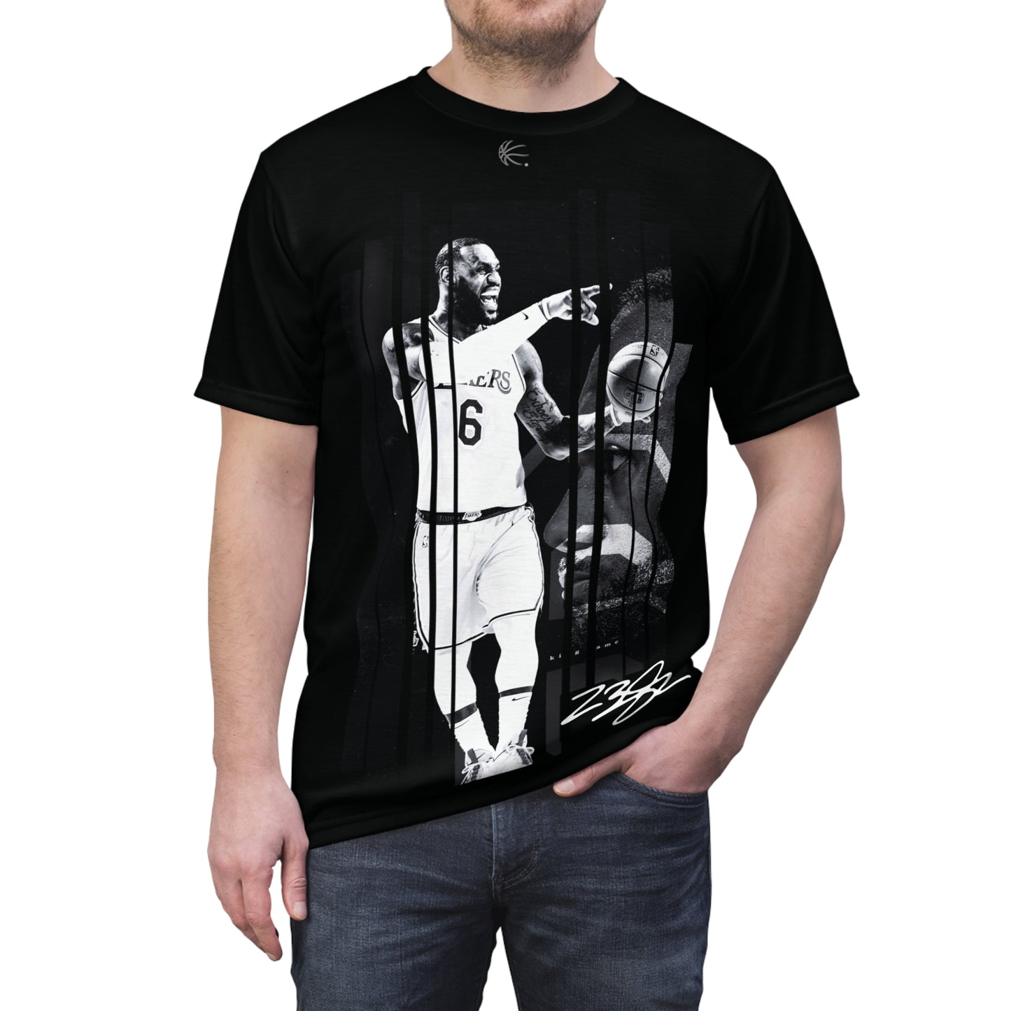 GAME TIME JAMES DELUXE SIGNATURE BLK TEE