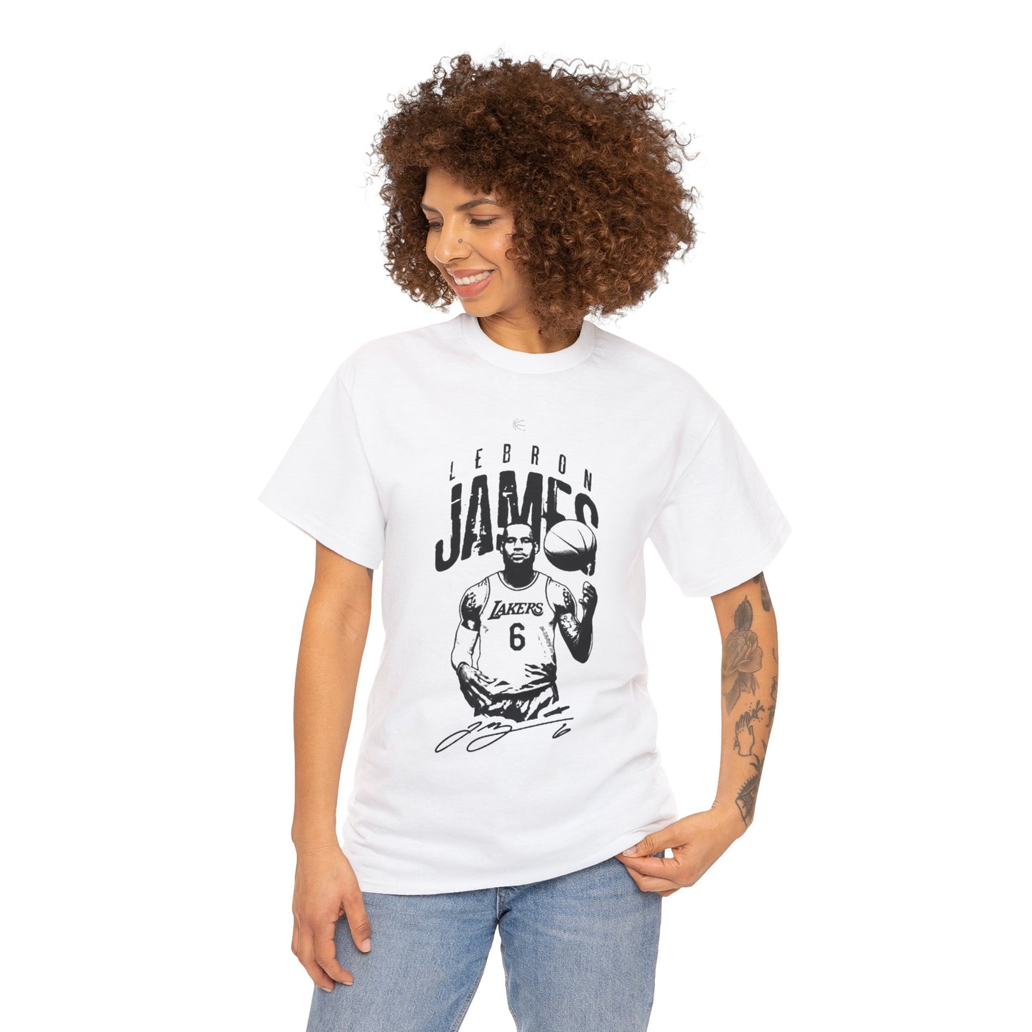 KING JAMES SIGNATURE WHT/BLK TEE