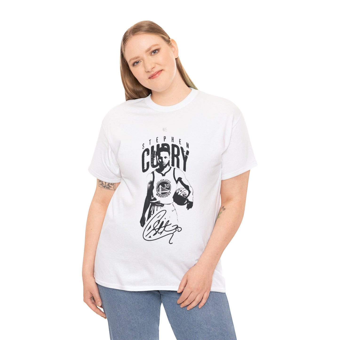 STEPH CURRY #30 SIGNATURE WHT/BLK TEE