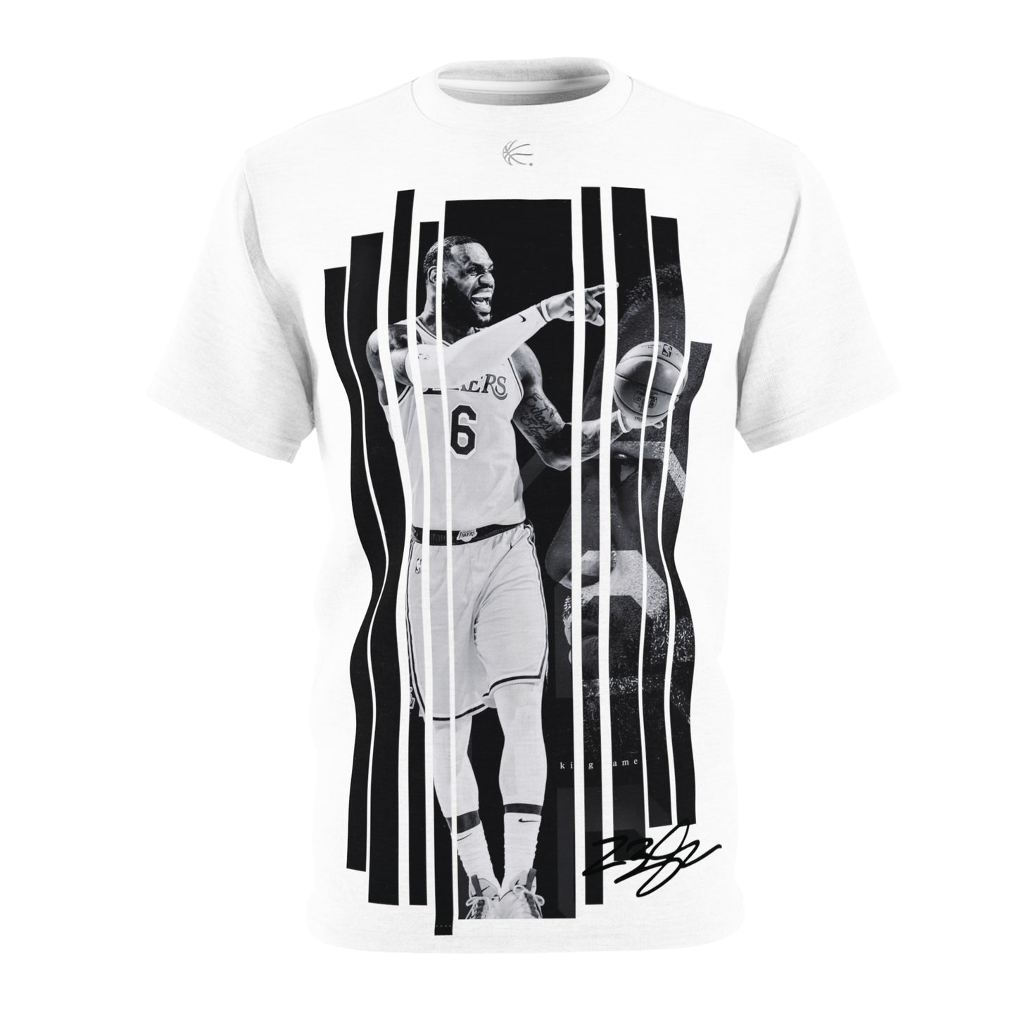 GAME TIME JAMES DELUXE SIGNATURE WHT TEE