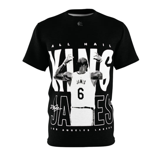 ALL HAIL KING JAMES DELUXE SIGNATURE BLK TEE