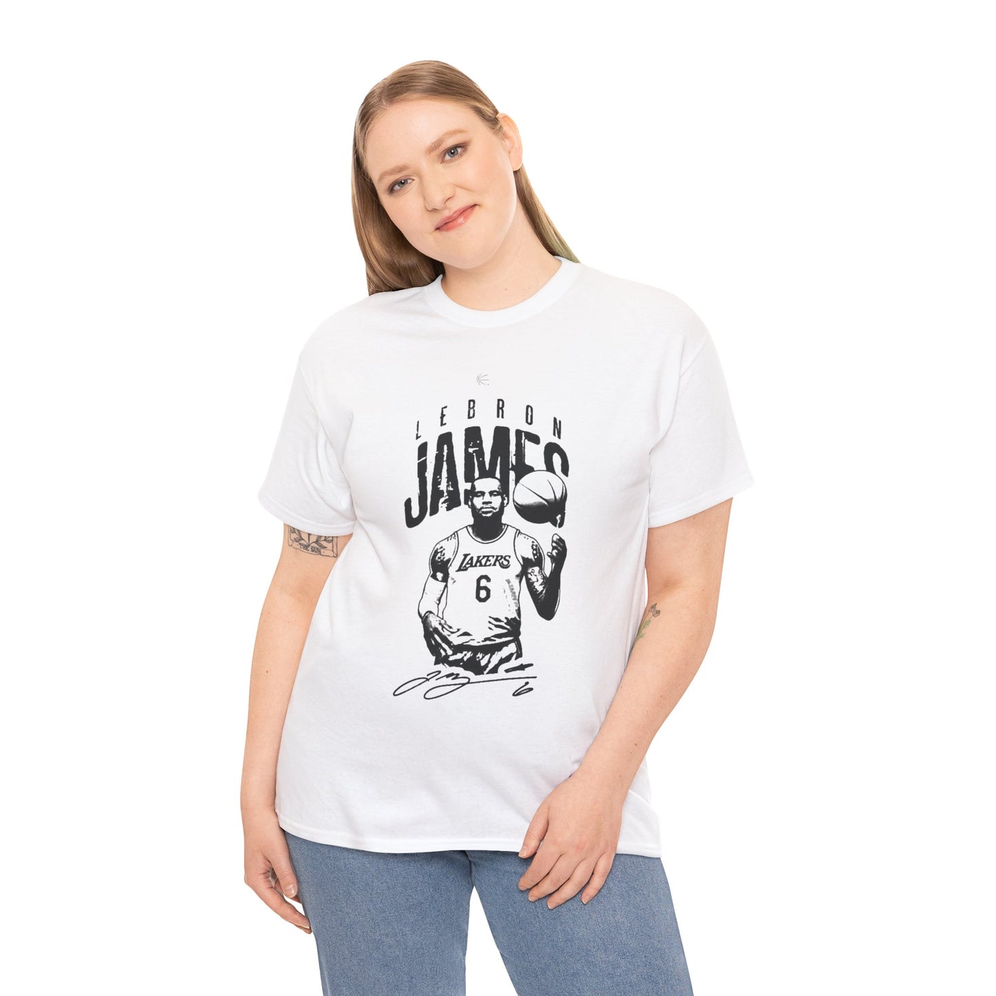 KING JAMES SIGNATURE WHT/BLK TEE