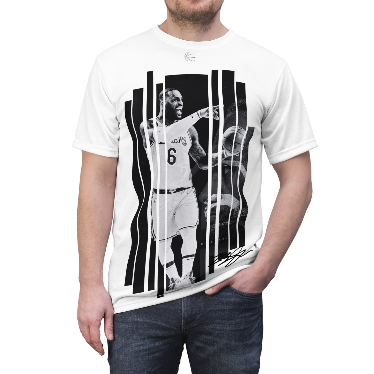 GAME TIME JAMES DELUXE SIGNATURE WHT TEE